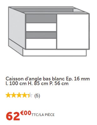 meuble d'angle brico depot