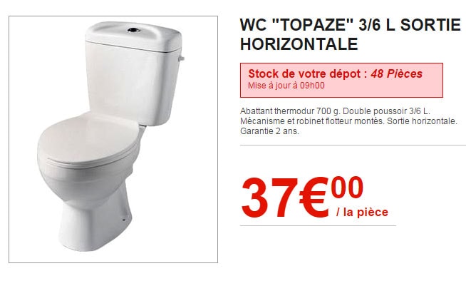 WC Brico Dépôt 