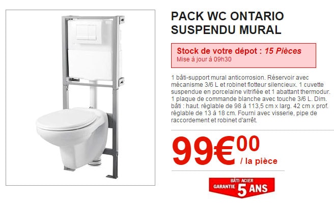 Abattant WC GoodHome Pilica coloris blanc et bleu en bois avec