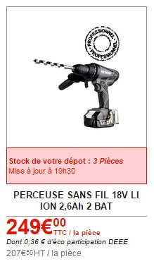 perceuse keyang Brico dépôt