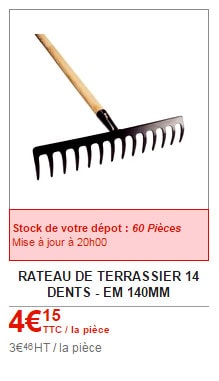 rateau brico dépôt