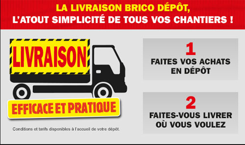 livraison Brico Dépôt