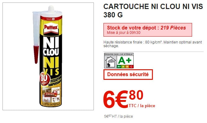 produit brico depot