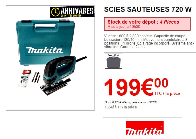 Scie sauteuse Brico 