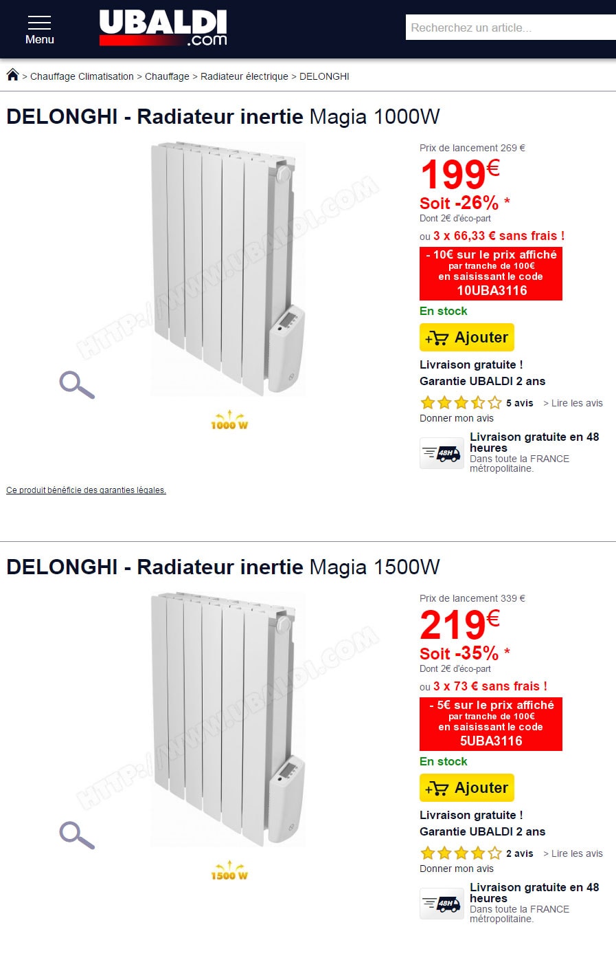 radiateurs brico dépôt