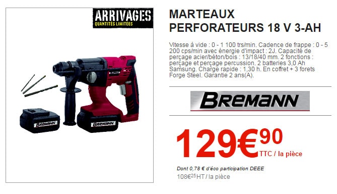 Perforateur Brico Depot