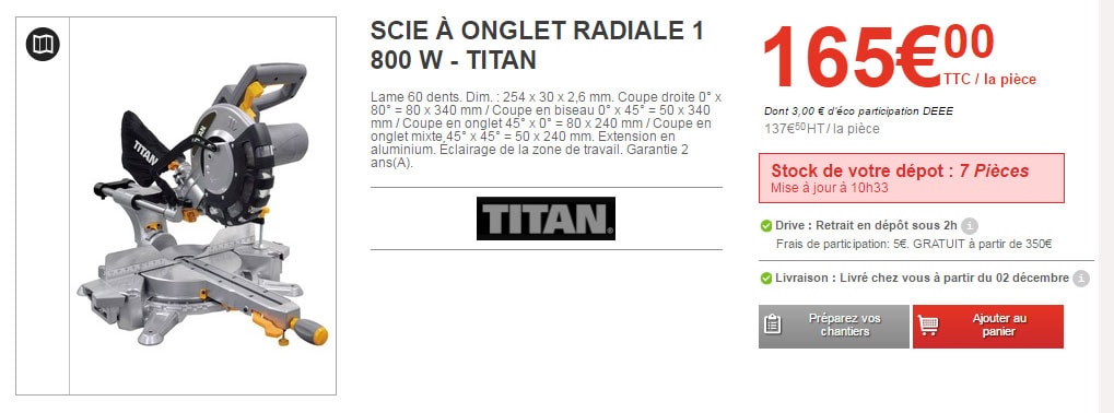 Scie à ruban 350 W en aluminium - Brico Dépôt