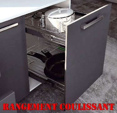 Rangement de cuisine coulissant