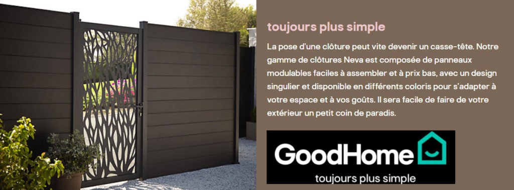 clôture goodhome brico depot