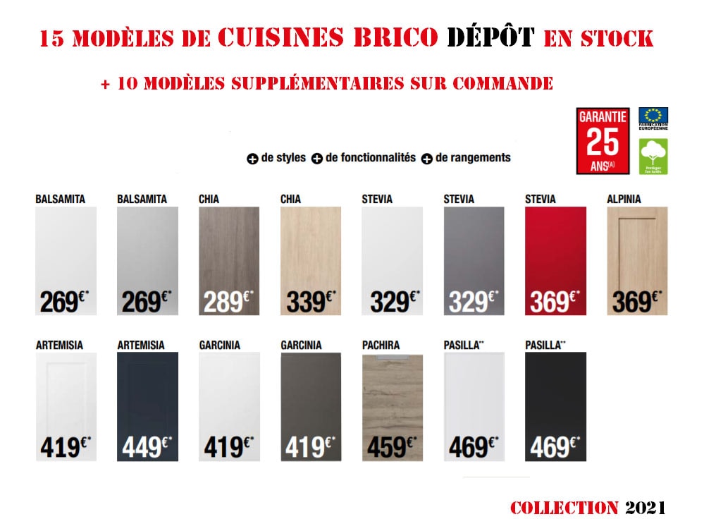 prix cuisines brico depot catalogue