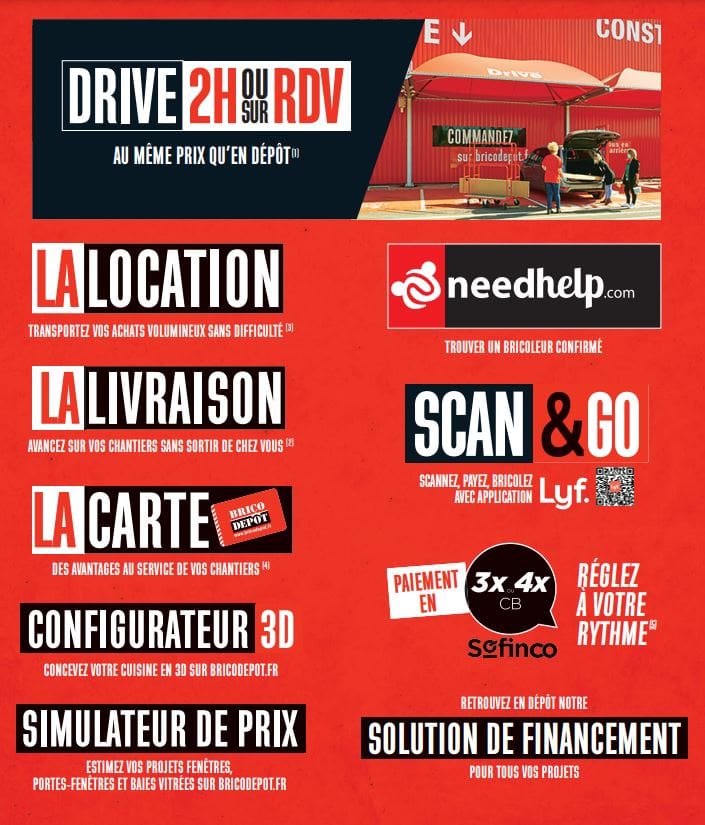 services catalogue brico depot