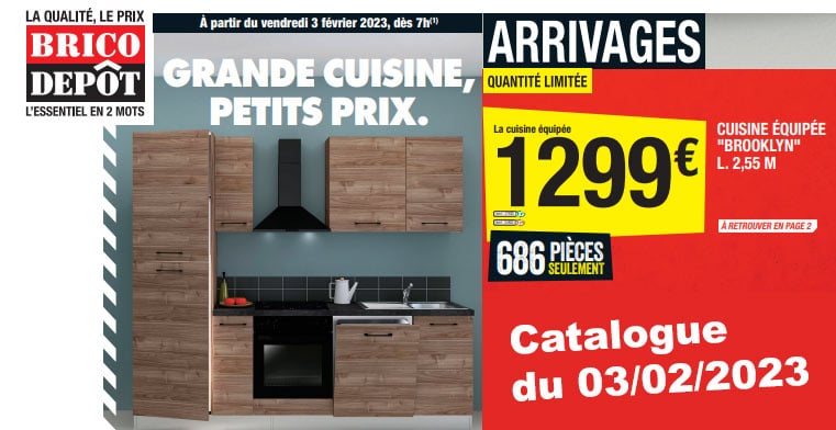 Le catalogue des arrivages Brico Depot du 3 février 2023