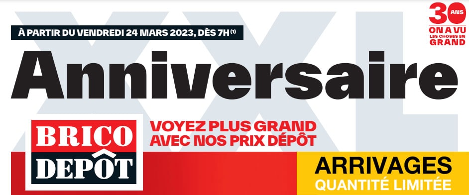 Le catalogue des arrivages Brico Dépot du 24/03/2023