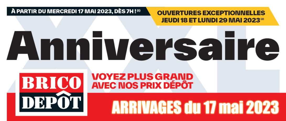 Arrivages Brico Dépôt du 17 mai 2023 : Le catalogue !