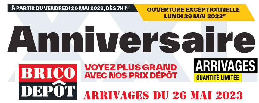 BRICO DÉPÔT ARRIVAGE CATALOGUE BRICOLAGE DU 26 MAI AU 8 JUIN 2023