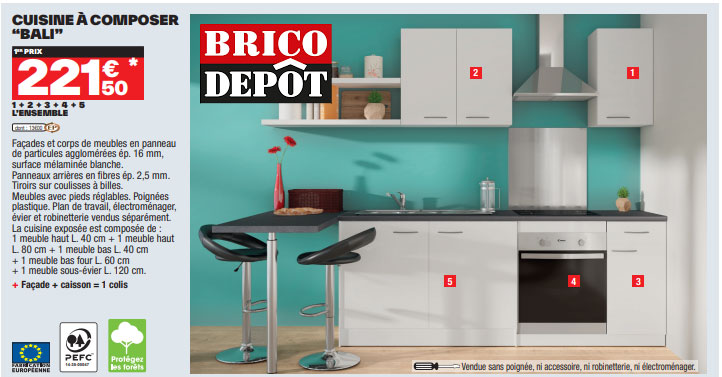 cuisine brico depot pas cher