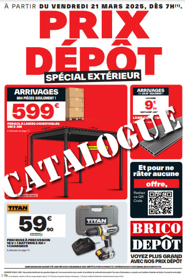 Arrivages Brico Depot du 21 mars 2025