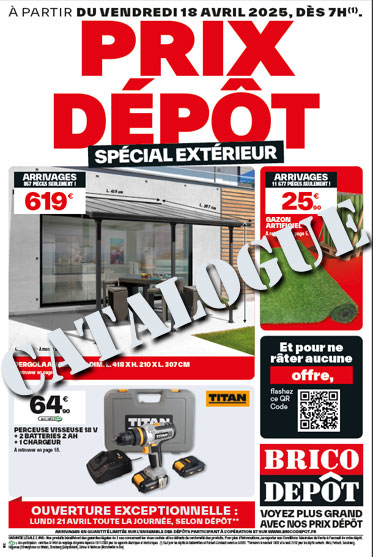 brico depot catalogue arrivages 18 avril 2025