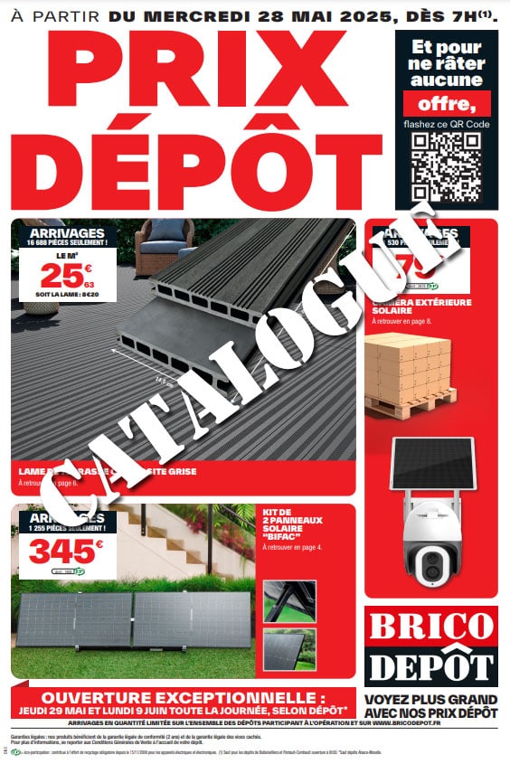 couverture du catalogue brico dépôt du 28 mais 2025