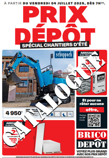 catalogue brico dépôt des arrivages du 4 juillet au format pdf