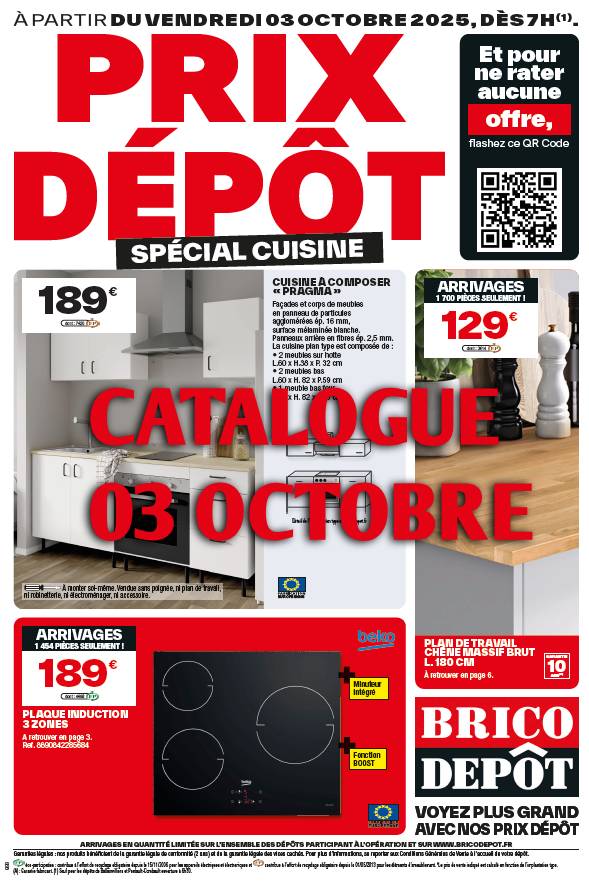 arrivages brico dépôt du 3 octobre 2025
