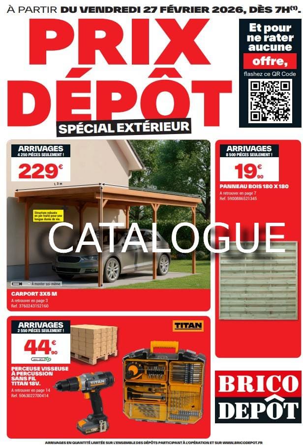 arrivages brico depot du 27 février 2026 - catalogue pdf à télécharger catalogue brico depot arrivages 27 février pdf