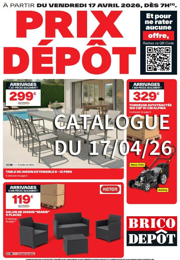 brico depot catalogue du 17-04-2026 Le brico depot catalogue des arrivages du 17 avril 2026 à télécharger