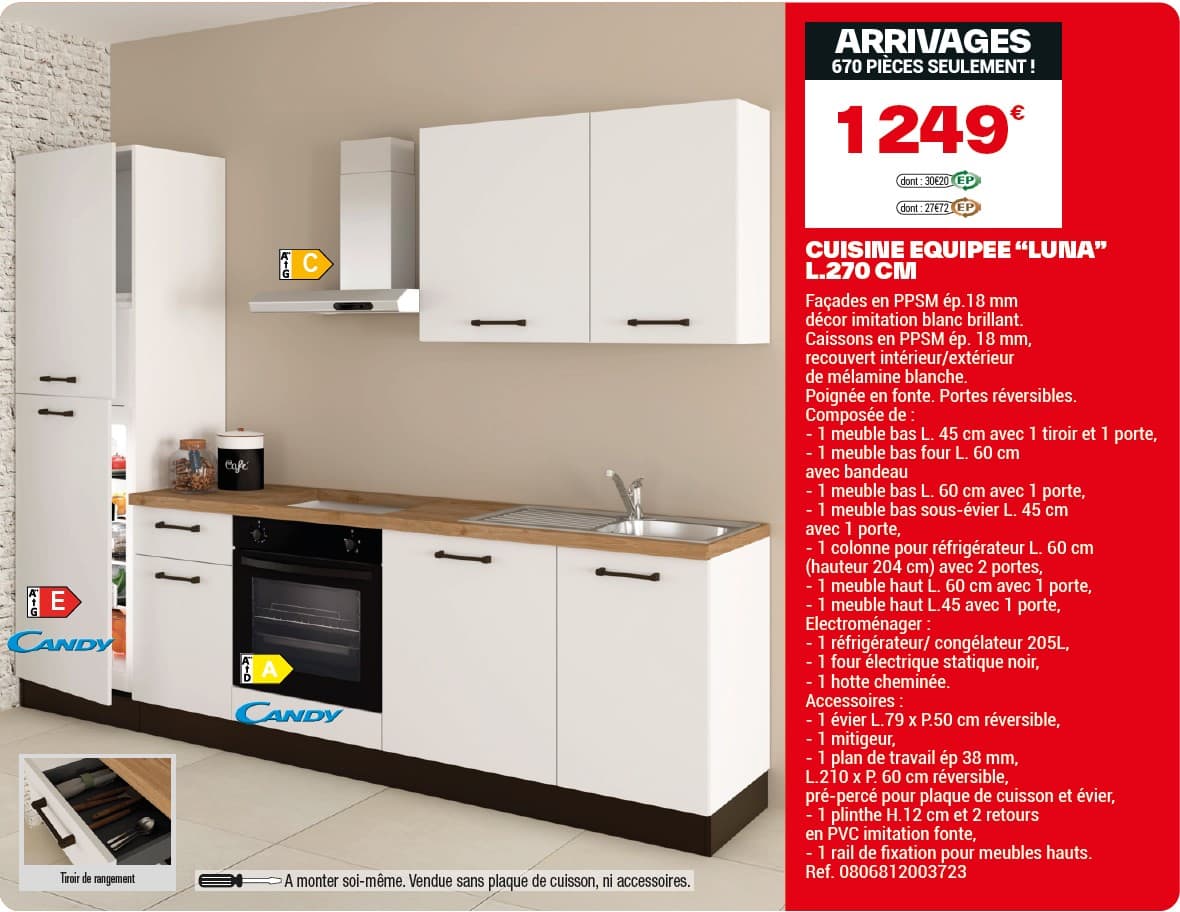 arrivage cuisine brico dépôt