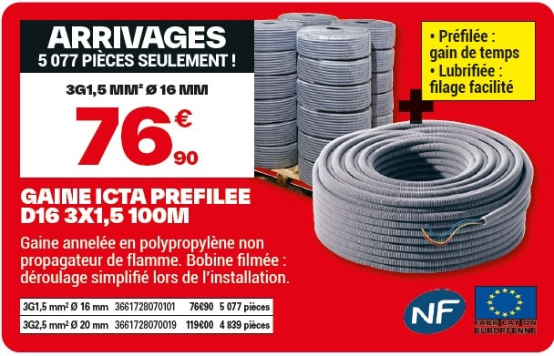 gaine électrique brico dépôt