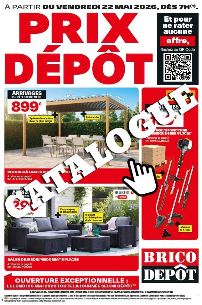 catalogue brico dépôt arrivage 2026 lien de téléchargement du brico depot catalogue 2026 du 22 mai