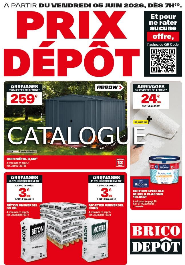 catalogue brico dépôt arrivage 2026 & brico dépôt catalogue du 05 juin